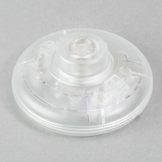 flacher Fußtretschalter 230V 1pol+N transparent + Klemme