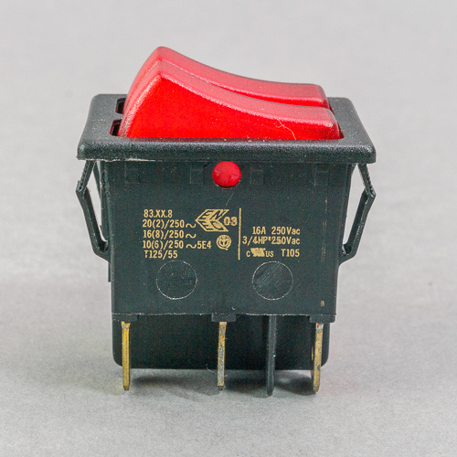 beleuchteter Einbau-Gruppenschalter mit Rastbefestigung, 7,49