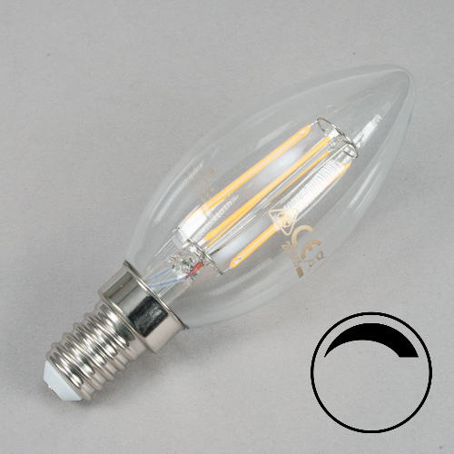 E14-250 x Qual 25W Kerzenlampe 25 Watt klar Glühlampe Kerze