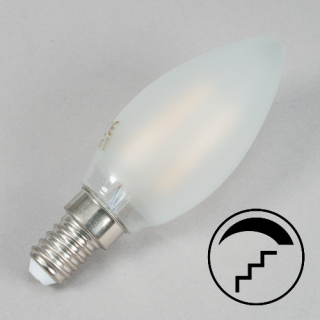 E14 step-dim LED Kerze matt 470lm