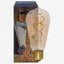 E27 Spiral-LED Edison gold 4W dimmbar