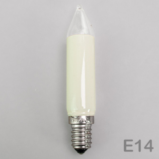 E14 Schaftkerze 7W 14V  für Außenlichterkette