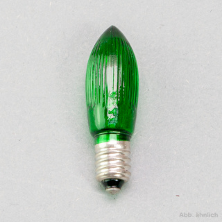 bunte Topkerze E10 3W gefärbt grün 14V