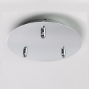 Deckenrosette 3-fach für Leuchtenpendel chrom