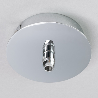 FITU Leuchtenauslass mit Anschlussdose chrom