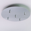 Deckenrosette 5-fach für Leuchtenpendel chrom