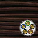 textilumflochtenes Kabel NYM-J 5x1,5mm², braun