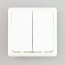 Doppel-Taster UP für DDR Relais reinweiss