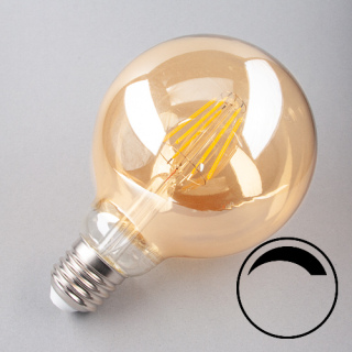 E27 LED Globe 95 gold dimmbar 420lm