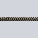 Textilkabel Anschlussleitung 3x0,75mm², ZICKZACK, braun-sand