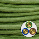 Textilkabel Anschlussleitung 3x0,75mm², olive