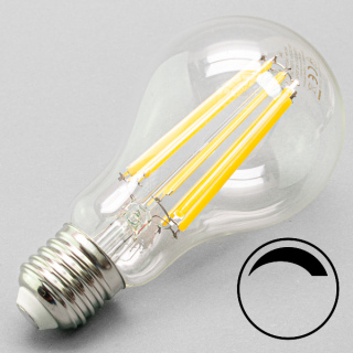 E27 dimmbare LED Glühlampe WW klar 1521lm