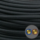 SP Textilkabel Anschlussleitung 2x0,75mm² schwarz