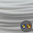 SP Textilkabel Anschlussleitung 2x0,75mm² weiss