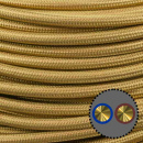SP Textilkabel Anschlussleitung 2x0,75mm² gold