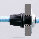 SP 12mm Klemmnippel mit Außengewinde für M10x1 sw