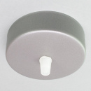 Metallbaldachin Puck Color für Leuchtenpendel silber