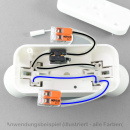 E27 Iso - Doppelfassung weiss