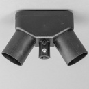 E27 Iso - Doppelfassung schwarz