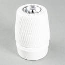 E27 strukturierte Porzellanfassung, glasiert