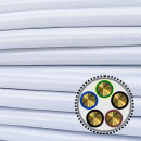 SP textiles NYM-J 5x1,5mm², weiss 1,0m