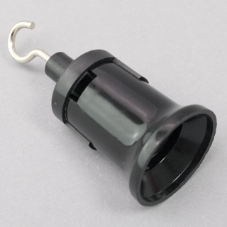 E27 Illufassung mit Aufrastkappe und Haken