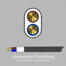 Textilkabel Ovalleitung 2x0,75mm², schwarz