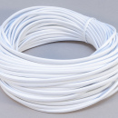 Textilkabel Ovalleitung 2x0,75mm², weiss