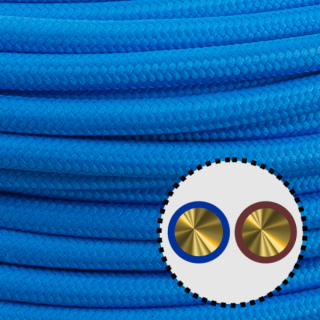 SP Textilkabel Anschlussleitung H03VV-F 2x0,75mm², hellblau