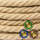 Textilkabel Seemannstau H05VK 3x0,75mm², Jute