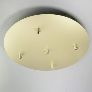 Deckenrosette 5-fach für Leuchtenpendel soft gold