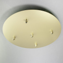 Deckenrosette 5-fach für Leuchtenpendel soft gold