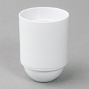 E27 Iso-Fassung Bakelitoptik glatt weiss