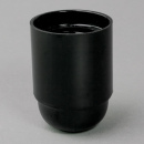 E27 Iso-Fassung Bakelitoptik glatt schwarz