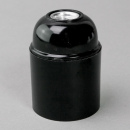 E27 Iso-Fassung Bakelitoptik glatt schwarz