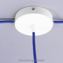 Leuchtenauslass Aufbau 3 Loch weiss