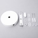 Leuchtenauslass Aufbau 3 Loch weiss