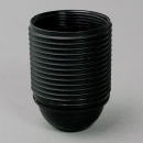 E27 Iso-Fassung Gewindemantel Bakelitoptik schwarz
