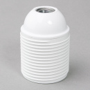 E27 Kunststoff Iso-Fassung Gewindemantel weiss