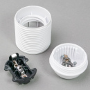 E27 Kunststoff Iso-Fassung Gewindemantel weiss