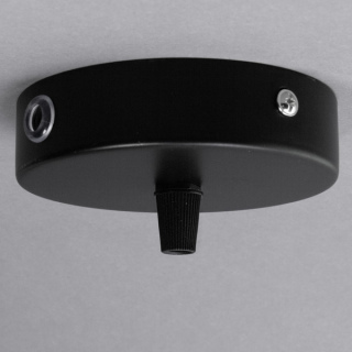 Leuchtenauslass Aufbau 3 Loch schwarz