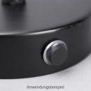 Leuchtenauslass Aufbau 3 Loch schwarz