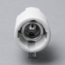 E14 Porzellan- Winkelfassung mit Bügel