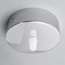 Metallbaldachin Puck für Schnurpendel chrom